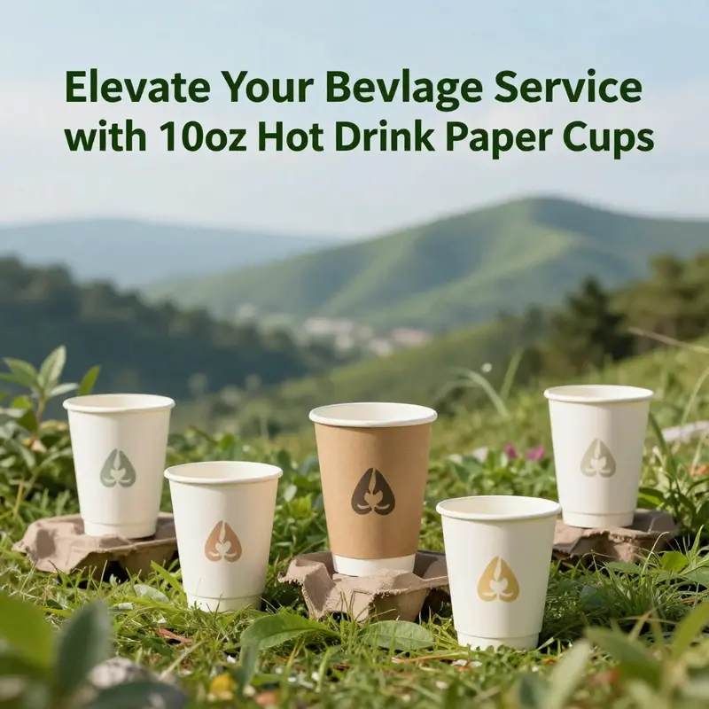 Highlighting the key features of 10oz paper cups for hot drinks.