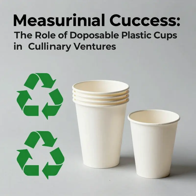 Disposable cups with measurements are essential for accuracy in culinary settings.