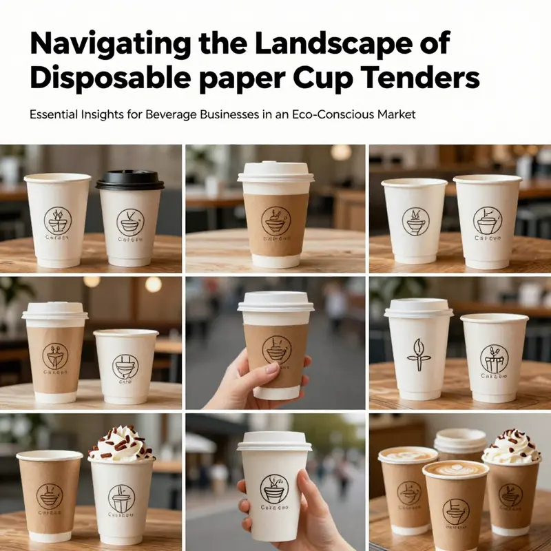 A collage of different settings showcasing the versatile use of disposable paper cups in cafes, events, and takeaways.