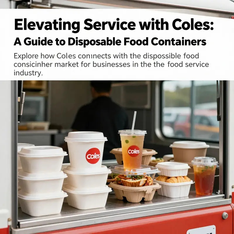 A food truck utilizing disposable food containers for serving beverages and meals.