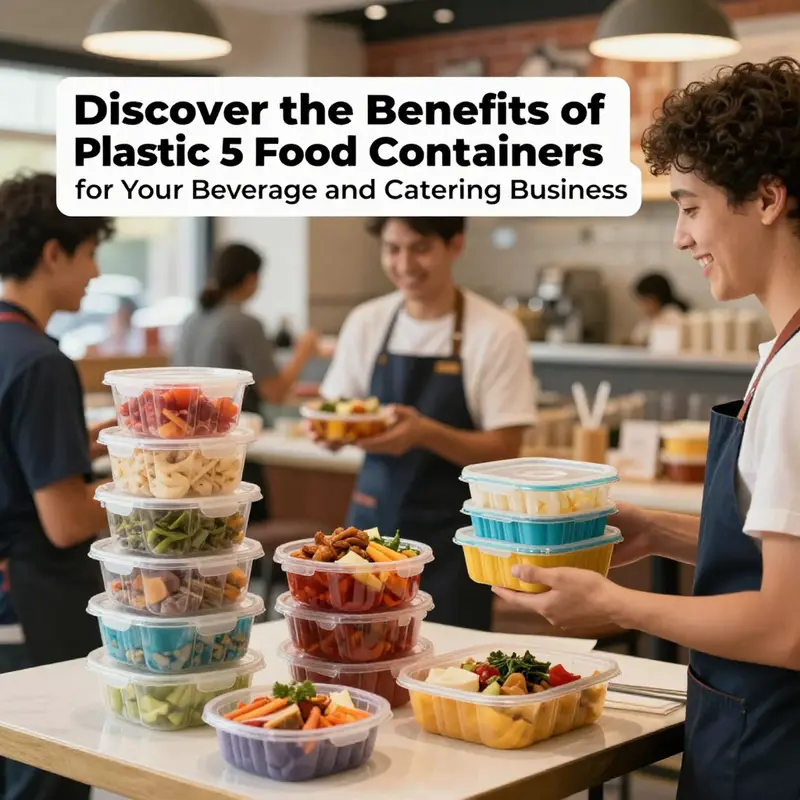 A lively restaurant using plastic 5 food containers for efficient food service, showcasing a warm and inviting ambiance.