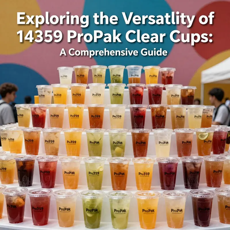 An array of beverages served in clear ProPak cups, showcasing their appeal in beverage service.