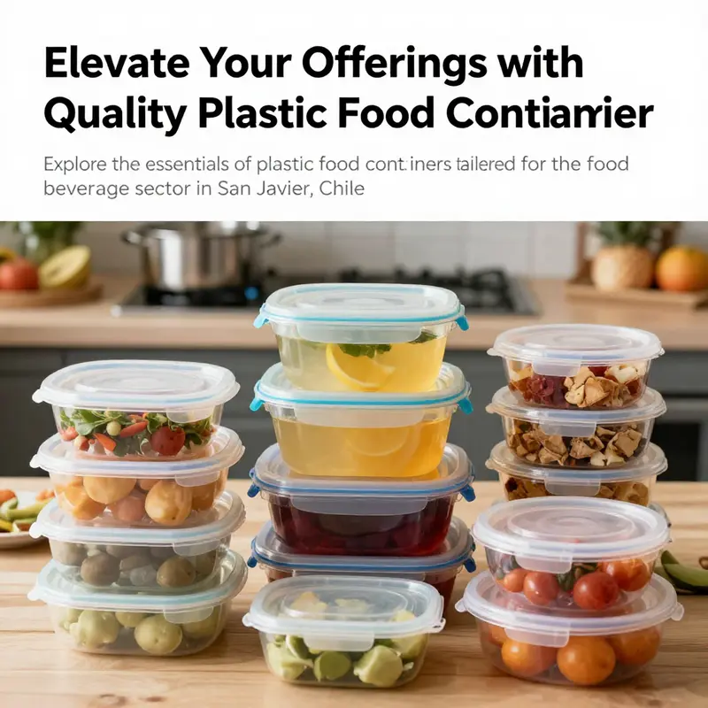 An assortment of plastic food containers for beverage and food services, demonstrating their application in the industry.