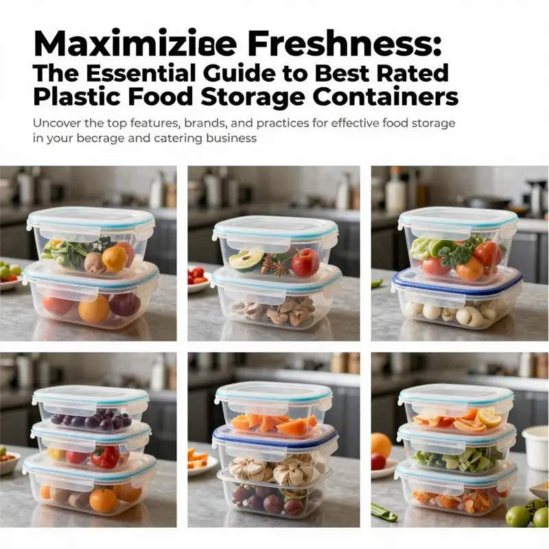 A busy kitchen scene showcasing various plastic food storage containers in action, highlighting their role in maintaining freshness.