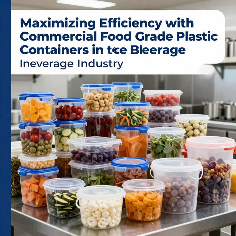 An array of food-grade plastic containers showcasing their versatility in food storage.