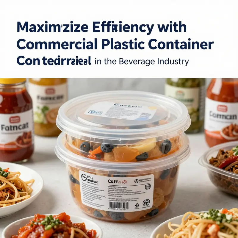 An array of food-grade plastic containers showcasing their versatility in food storage.