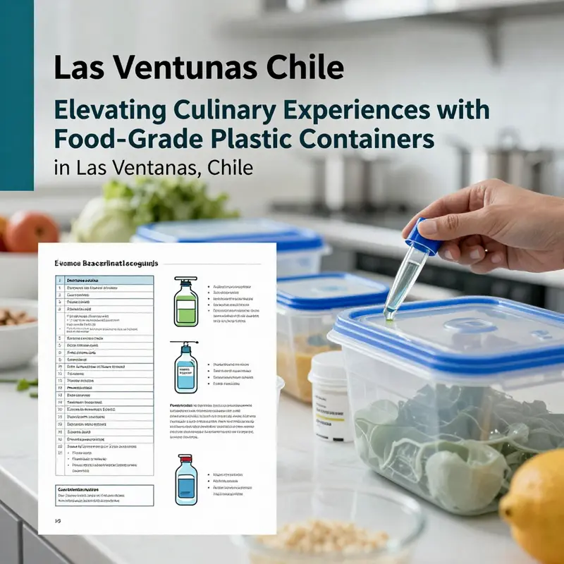 Various food-grade plastic containers suitable for culinary use in Las Ventanas, Chile.