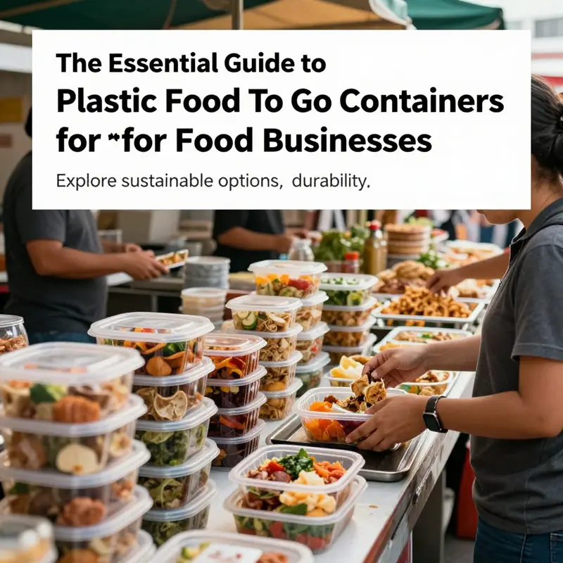 Busy food market with various plastic food containers filled with ready-to-eat meals.