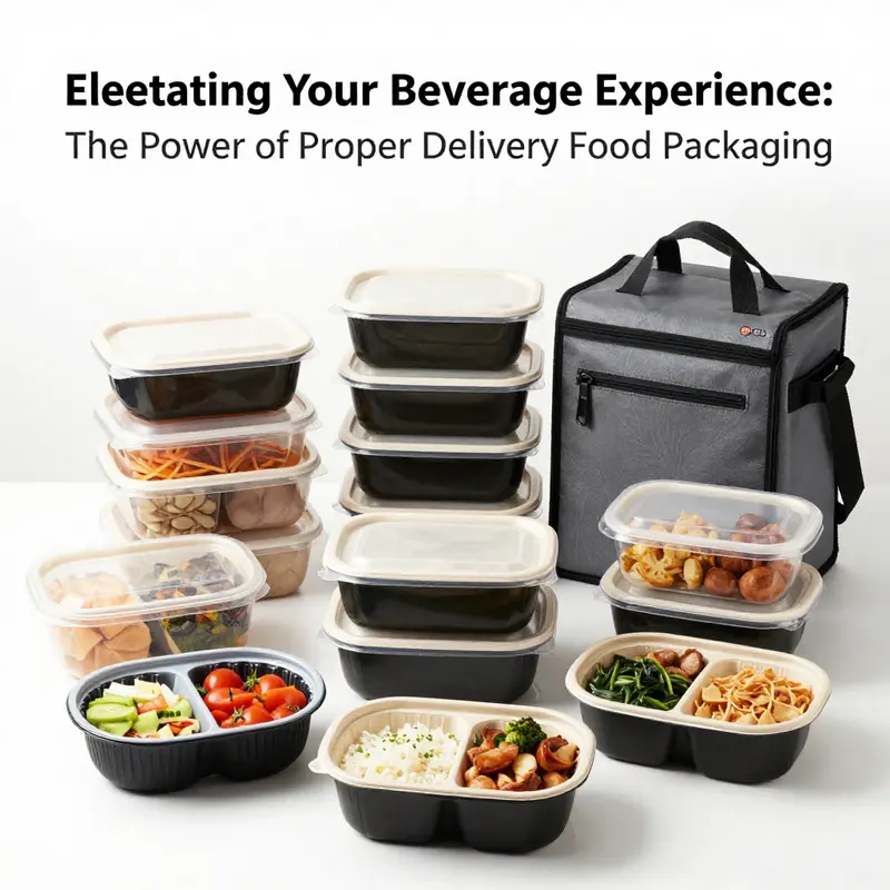 Innovative packaging materials crucial for safe and appealing food delivery.