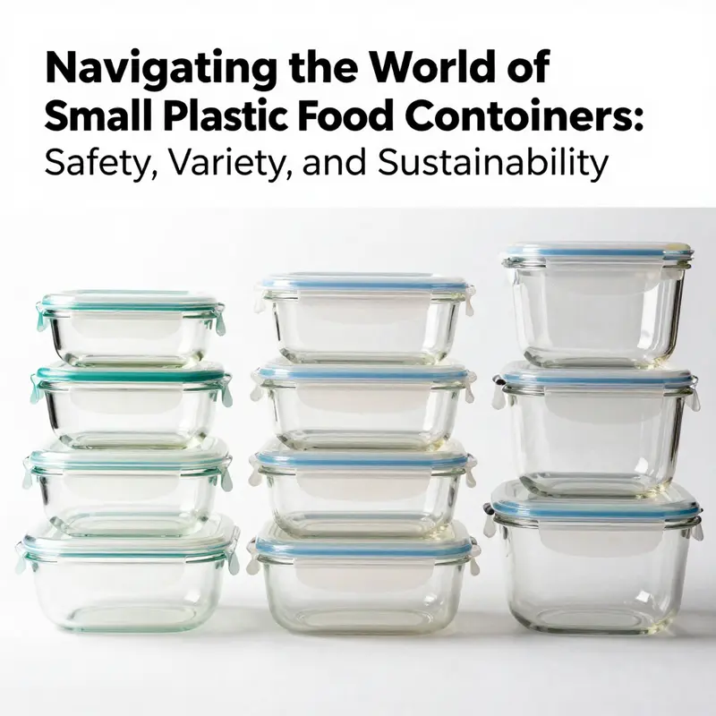 An informative guide on the composition and safety considerations of small plastic food containers.
