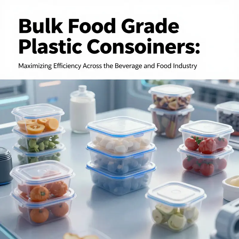 A diverse range of bulk food grade plastic containers in action across multiple culinary environments.