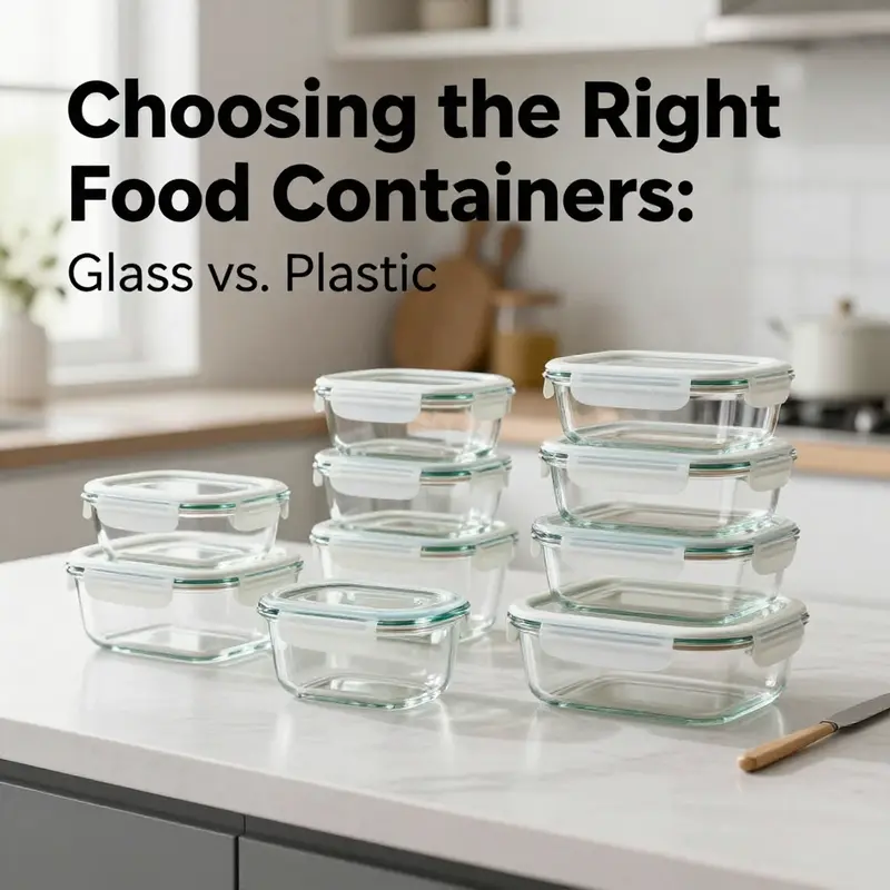 An assortment of sleek glass food containers highlighting their aesthetic appeal and practicality.