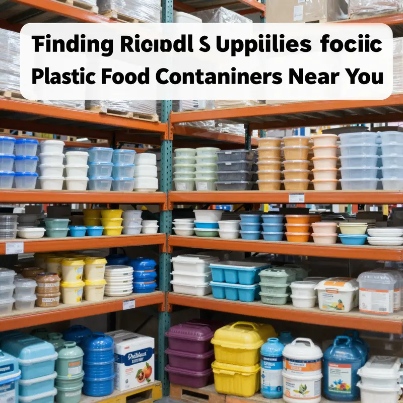 Overview of diverse plastic food container options from global suppliers.