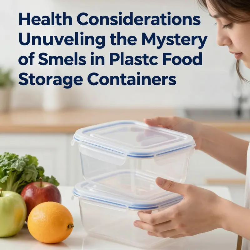An illustration demonstrating the chemical interactions between plastic polymers and food odors.