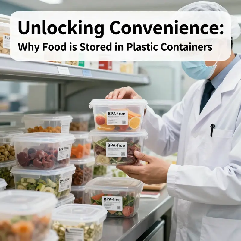 Showcasing practical uses of plastic containers in a busy kitchen environment.