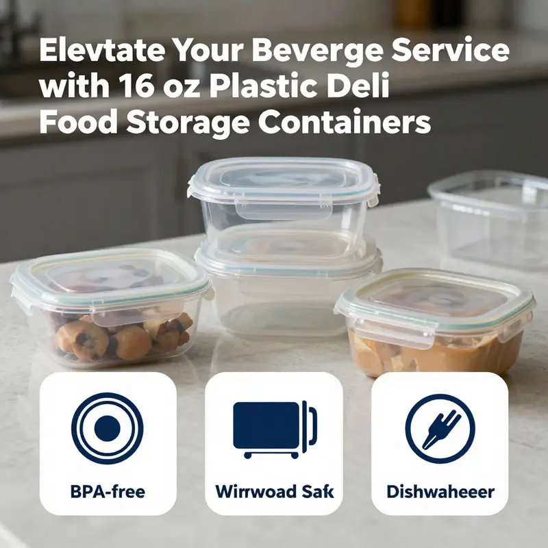 An overview of 16 oz deli food storage containers, showcasing their versatility and practical use.