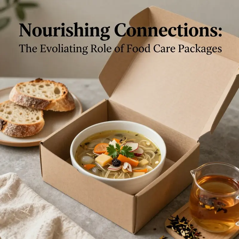 Thoughtfully designed food care packages serve as emotional support during difficult times.