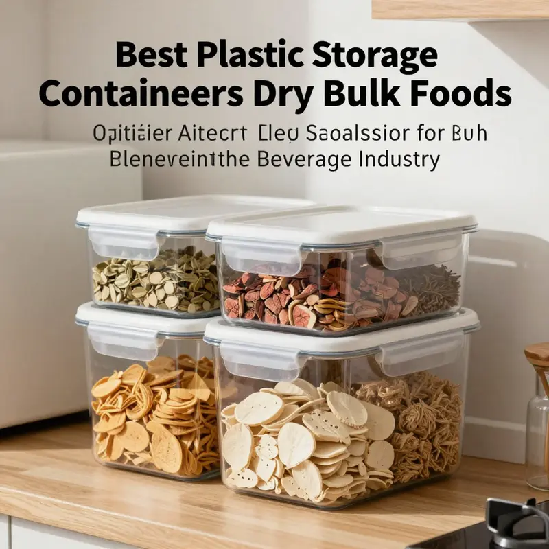 The best overall plastic storage option for bulk foods, ideal for various commercial applications.