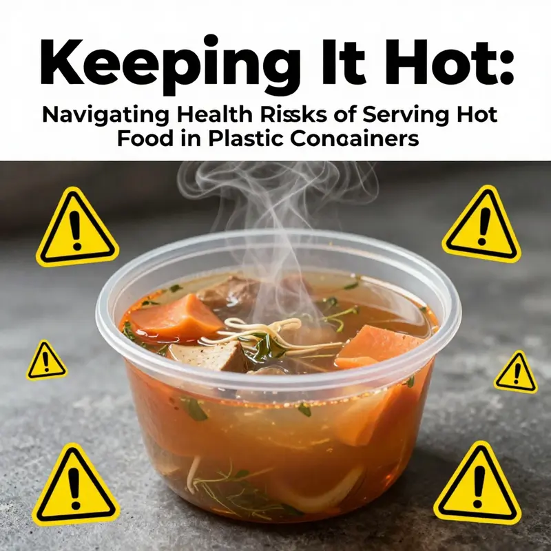 Hot food served in plastic containers can pose serious health risks.
