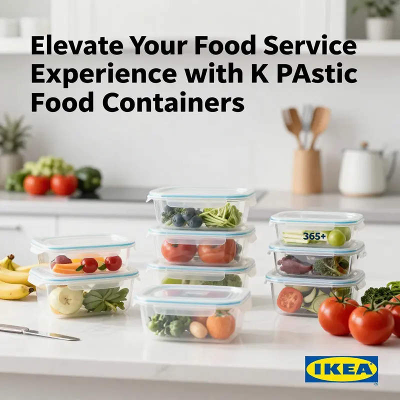 Showcasing IKEA’s 365+ plastic food containers in a functional kitchen environment.