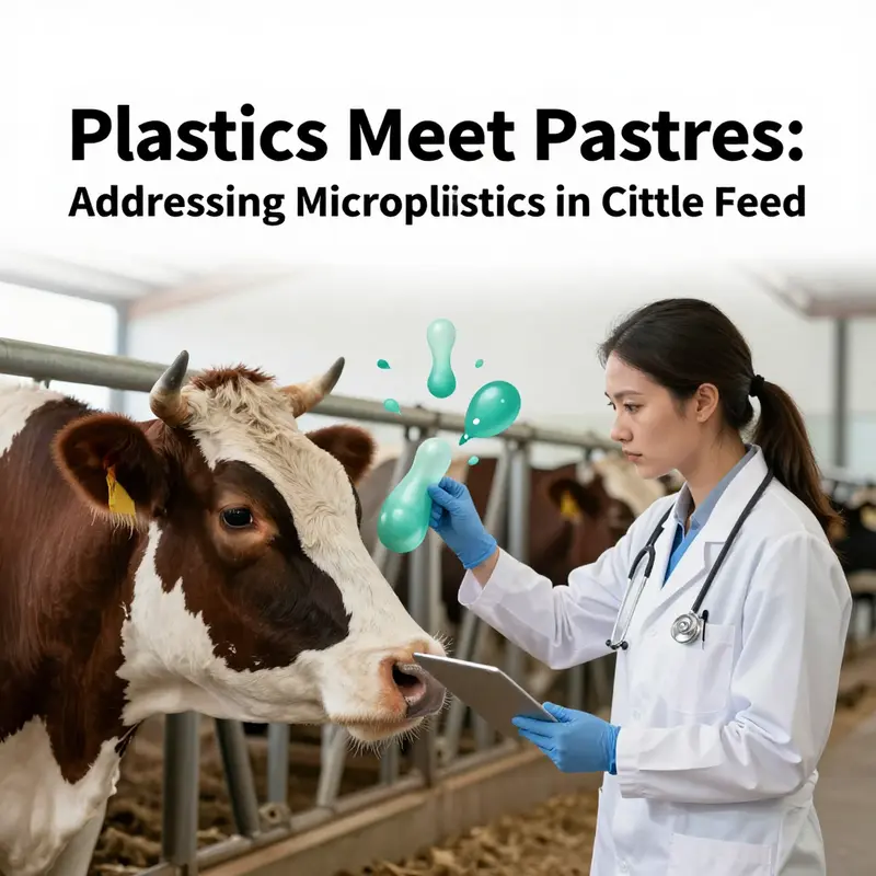 Understanding the source of microplastic contamination in cattle feed.