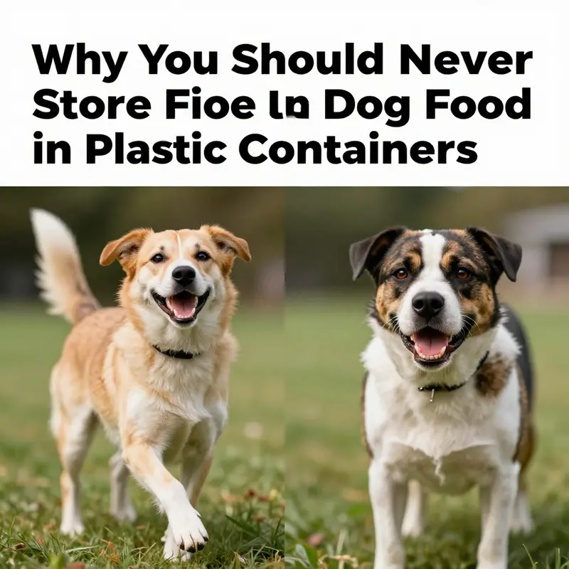 The risks associated with storing dog food in plastic containers.