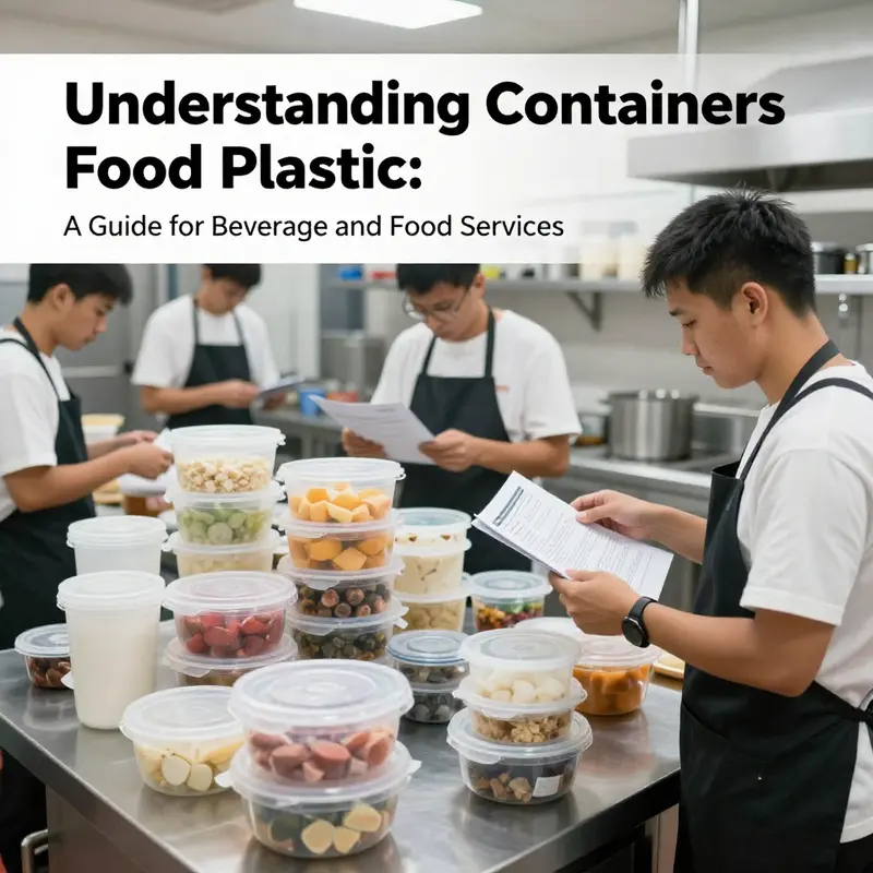 A diverse selection of food plastic containers showcasing different materials and their food applications.