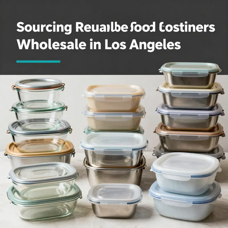 A vibrant wholesale store in Los Angeles stocked with a wide range of reusable food containers.