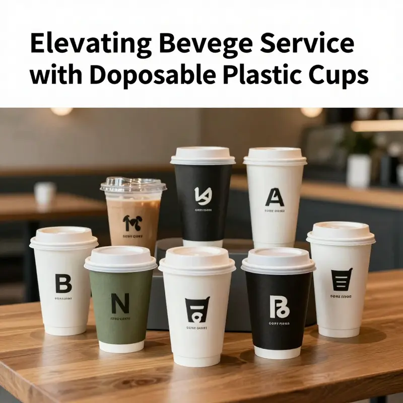 A variety of disposable plastic cups made from different materials, showcasing their unique designs and applications.