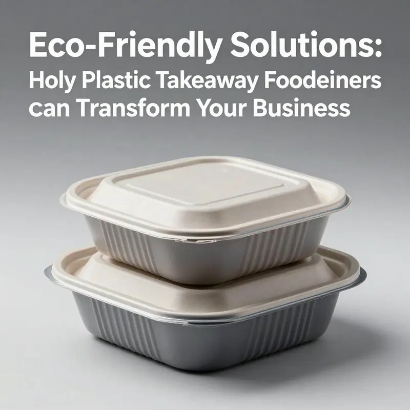 Various plastic takeaway containers showcasing their versatility for diverse food items.
