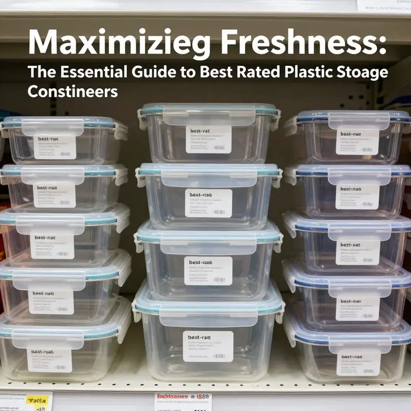 A variety of top-rated plastic food storage containers highlighting their durability and convenience.