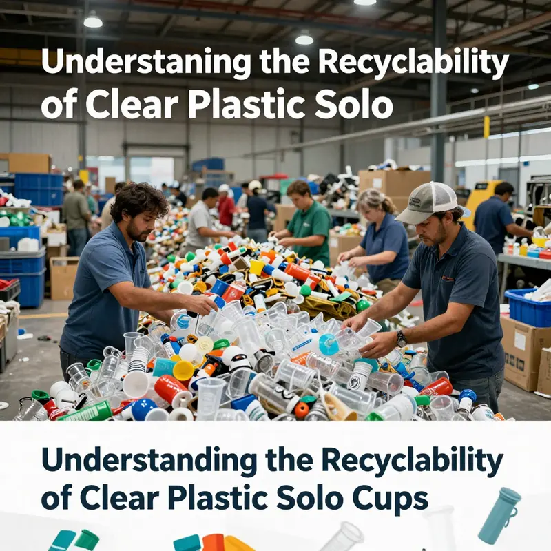 Challenges faced by clear plastic solo cups in the recycling process.