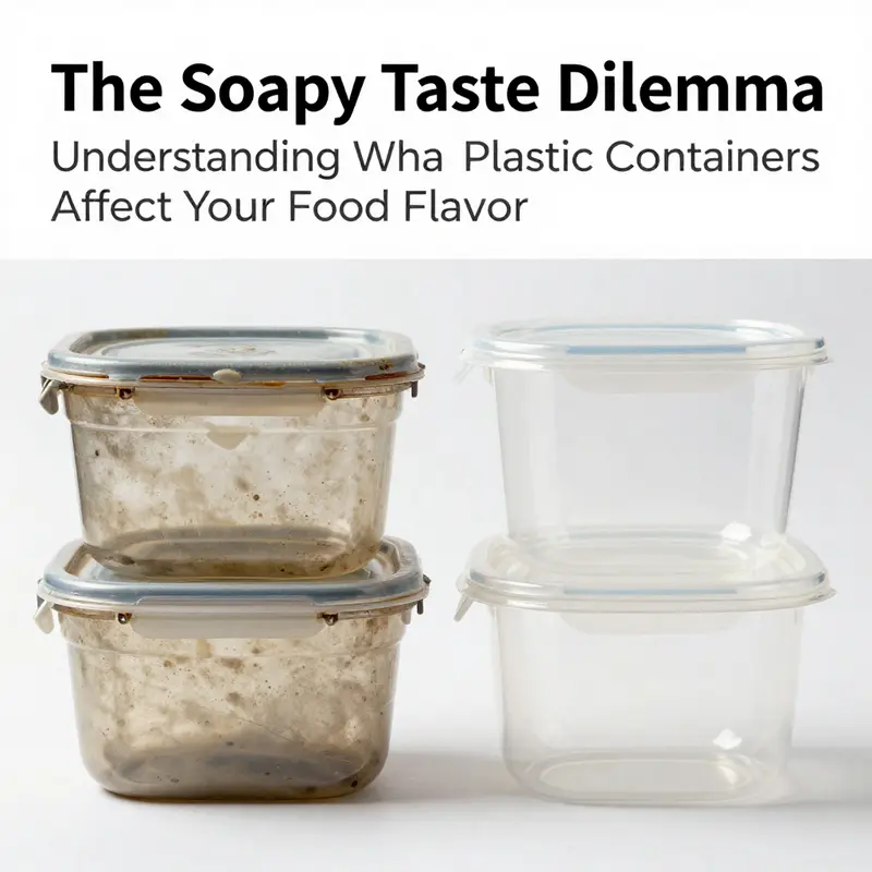 Different types of plastic containers and their materials critical to food safety.