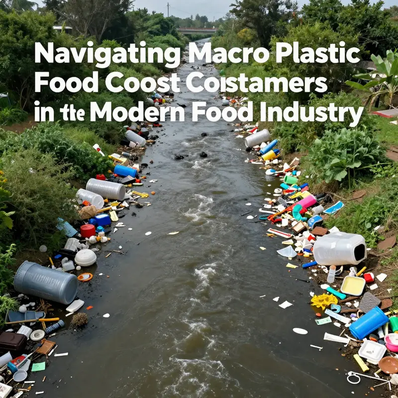 The environmental toll of macro plastic food containers as they contribute to plastic pollution in natural ecosystems.