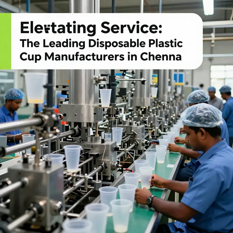 An inside look at a manufacturing facility producing disposable plastic cups in Chennai, highlighting the city’s industrial capacity.