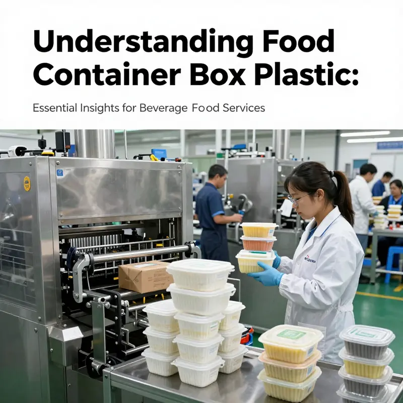 Overview of manufacturing processes for food container box plastic, showcasing machinery and workflow.