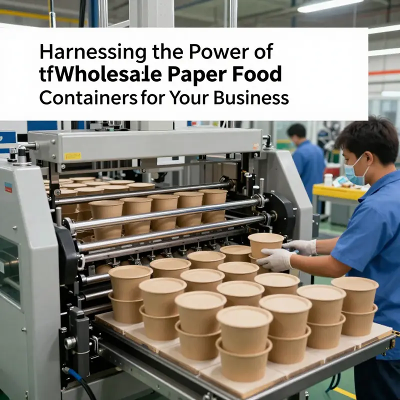 An assortment of eco-friendly paper food containers highlights their food safety and environmental benefits.