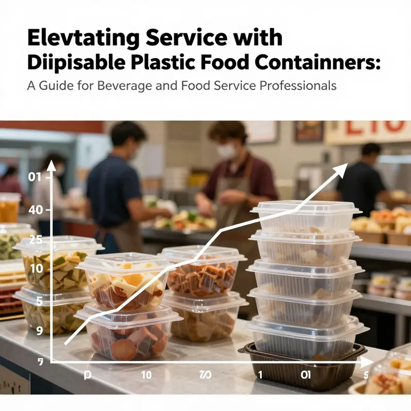 An infographic displaying the material composition of disposable plastic food containers with lids.