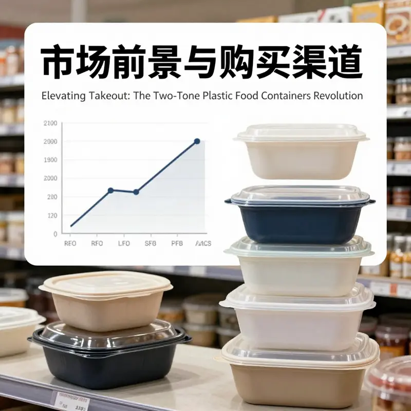 Exploring the materials and structural advantages of two-tone plastic takeout containers.
