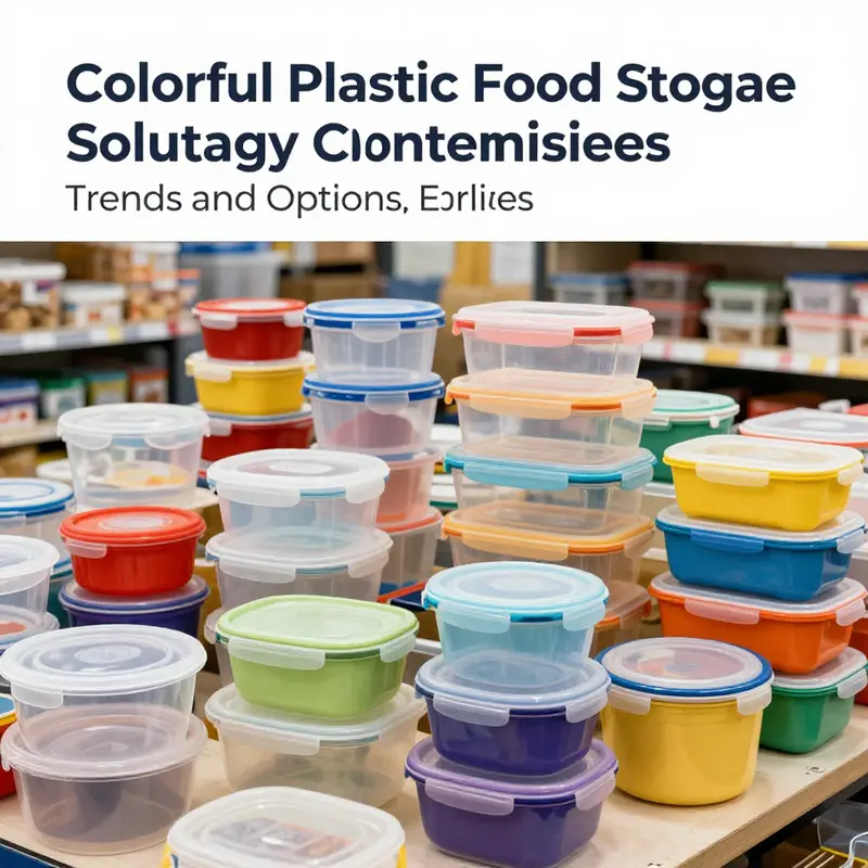 Vibrant colorful plastic containers that enhance kitchen organization and meal prep efficiency.