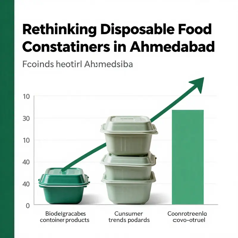A visual representation of the environmental consequences of disposable food containers in Ahmedabad.