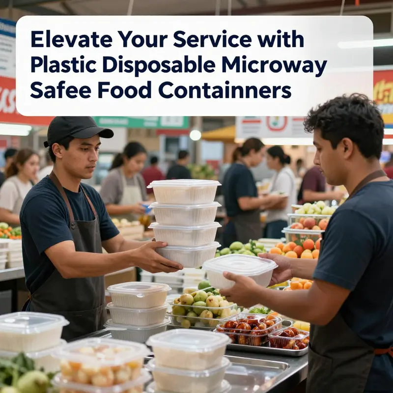 Safe microwave use: Food-grade plastic containers in action.