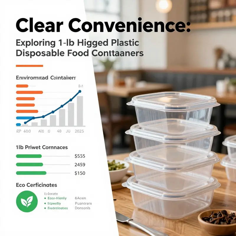 A detailed view of 1 lb clear hinged plastic disposable food containers stacked to display their design and durability.