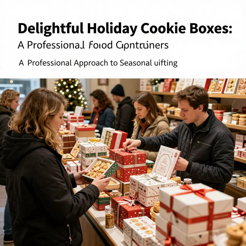 An array of stunning holiday cookie box designs showcasing the diversity in styles and functionality.