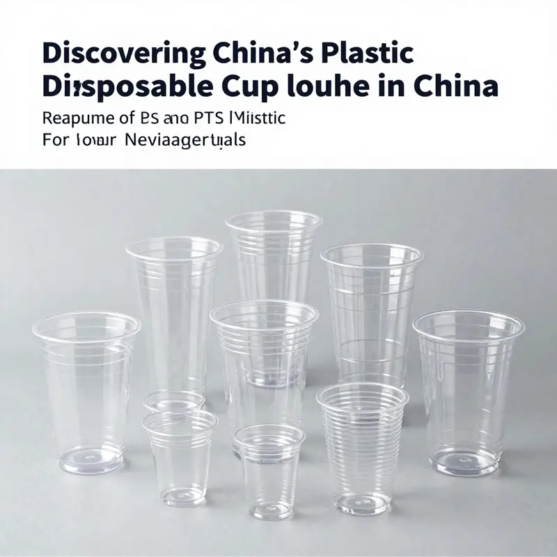 Manufacturing facilities in China specializing in plastic disposable cups.