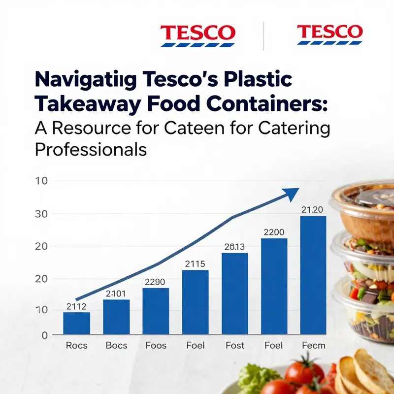 A selection of Tesco’s plastic takeaway food containers designed for ease of use and variety in food service.