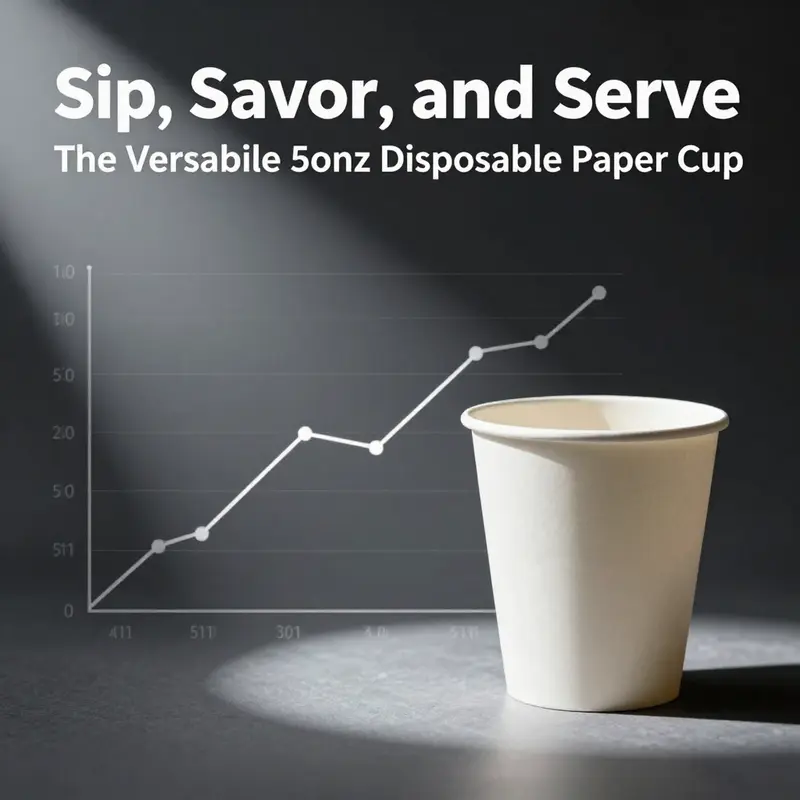 5oz disposable paper cups used in a café setting, highlighting their versatility in serving various beverages.
