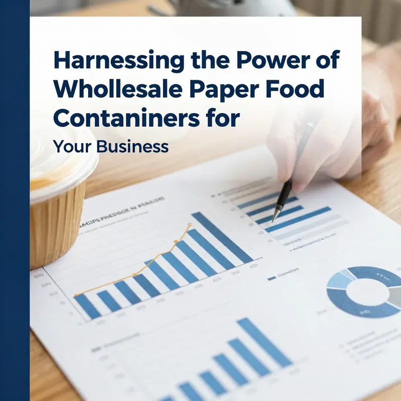 An assortment of eco-friendly paper food containers highlights their food safety and environmental benefits.