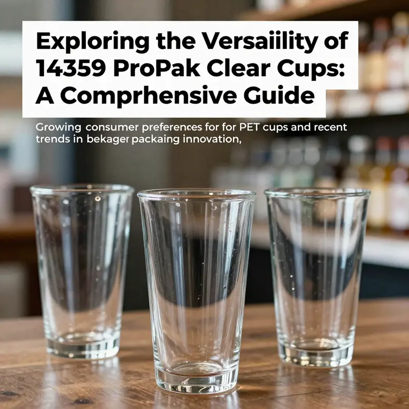 Showcasing the clarity and durability of 14359 ProPak PET cups.