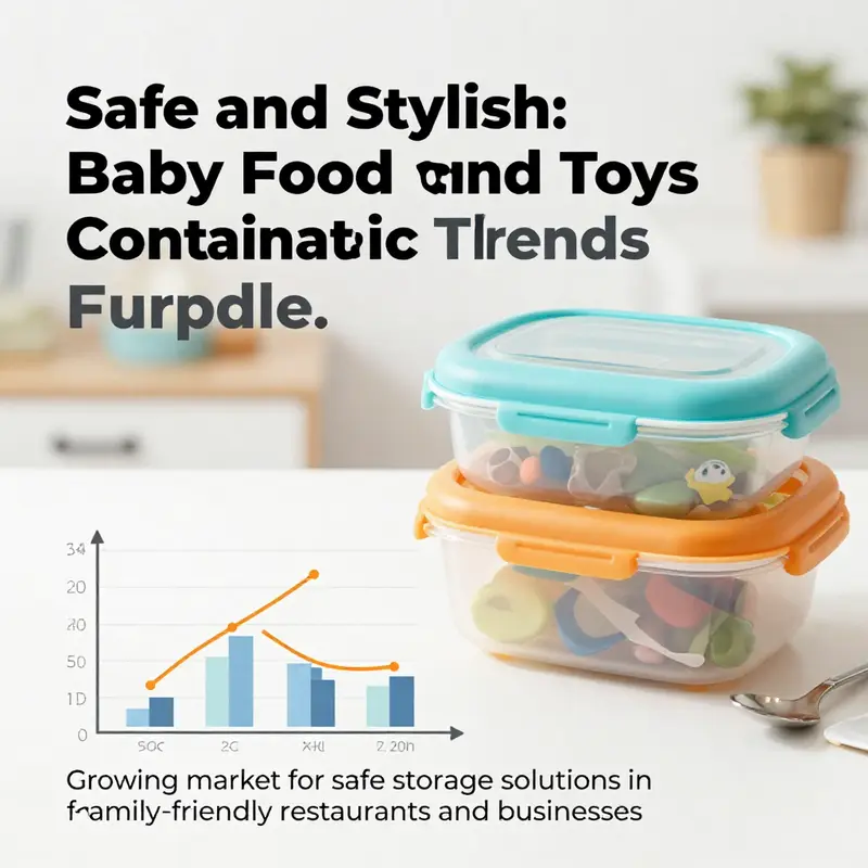 A well-organized kitchen demonstrating the use of safe hard plastic containers for baby supplies.